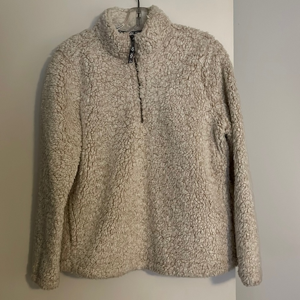 Quarter Zip Sherpa Pullover